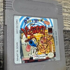 Ren and Stimpy Show: Veediots (Nintendo Game Boy, 1993) Game Only Tested Works